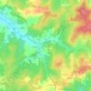 Carte topographique Les Gaumes, altitude, relief