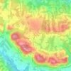 Carte topographique Mount Horeb, altitude, relief