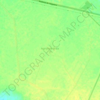 Carte topographique Agrovale Área II, altitude, relief