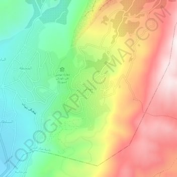 Carte topographique Beludan, altitude, relief