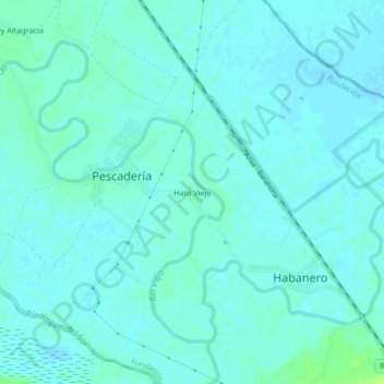 Carte topographique Hato Viejo, altitude, relief
