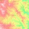Carte topographique Brown, altitude, relief