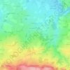 Carte topographique La Jarge, altitude, relief