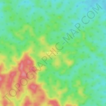Carte topographique Caspa Yacu, altitude, relief