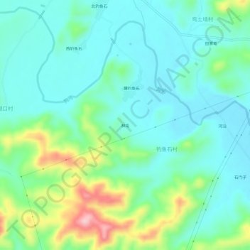 Carte topographique 林屯, altitude, relief