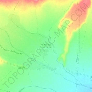 Carte topographique Ait Mersid, altitude, relief