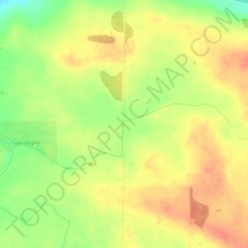 Carte topographique Bremner, altitude, relief