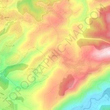Carte topographique Mtolle, altitude, relief