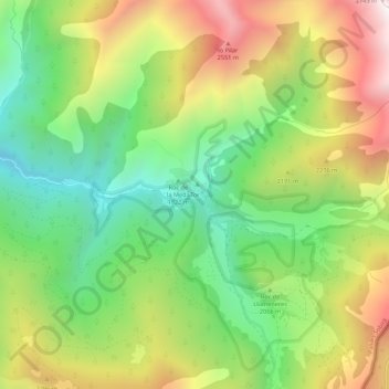 Carte topographique Tor, altitude, relief