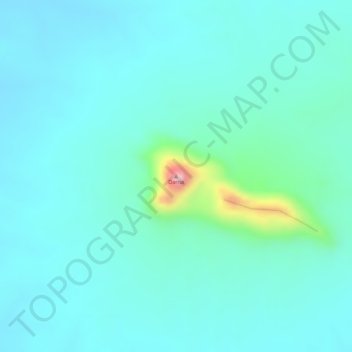 Carte topographique Darna, altitude, relief