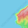 Carte topographique Tillamook Head, altitude, relief