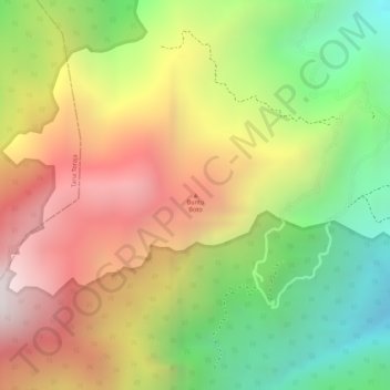 Carte topographique Buntu Boto, altitude, relief