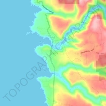Carte topographique Albion, altitude, relief
