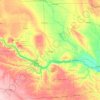 Carte topographique Bon Homme, altitude, relief