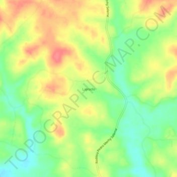 Carte topographique Lajeado, altitude, relief