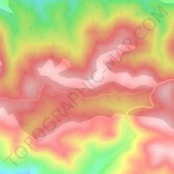 Carte topographique El Morrato, altitude, relief