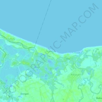 Carte topographique Navitas, altitude, relief