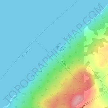 Carte topographique Digby Neck, altitude, relief