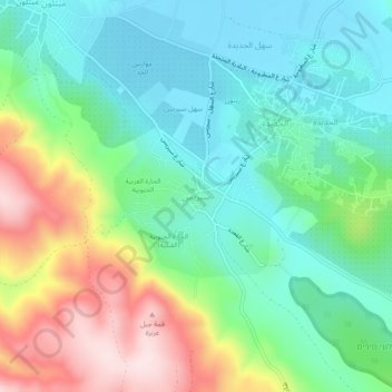 Carte topographique Siris, altitude, relief