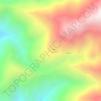 Carte topographique TURBAY, altitude, relief