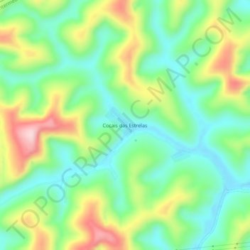 Carte topographique Cocais das Estrelas, altitude, relief