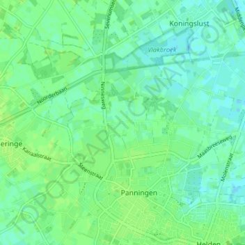 Carte topographique Vosberg, altitude, relief