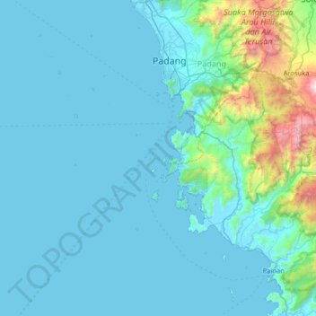 Carte topographique Sirandah, altitude, relief