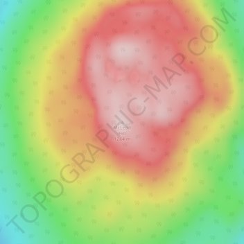 Carte topographique McLeod Hill, altitude, relief