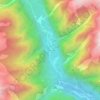 Carte topographique Fontanellata, altitude, relief