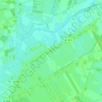 Carte topographique Fahrendorf, altitude, relief