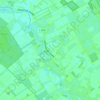 Carte topographique Wittenberge, altitude, relief