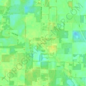 Carte topographique Two Egg, altitude, relief