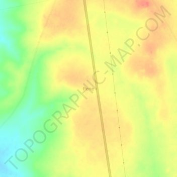 Carte topographique Pene, altitude, relief