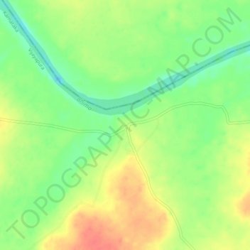 Carte topographique Baragudi, altitude, relief