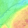 Carte topographique Saint Lawrence, altitude, relief