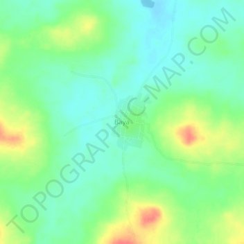Carte topographique Baya, altitude, relief