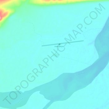 Carte topographique Umiat, altitude, relief