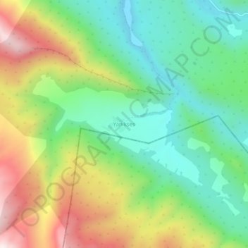 Carte topographique Yanıkses, altitude, relief