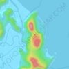 Carte topographique ถ้ำพระยานคร, altitude, relief