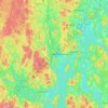 Carte topographique Jyväskylä, altitude, relief