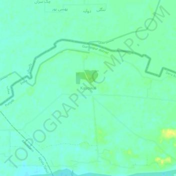 Carte topographique Kasowal, altitude, relief
