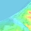 Carte topographique Eden Beach, altitude, relief