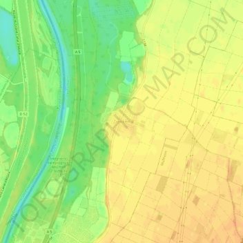 Carte topographique Zienken, altitude, relief