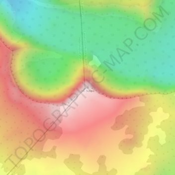 Carte topographique Mount Suswa, altitude, relief