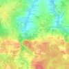 Carte topographique Le Rocher, altitude, relief