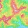Carte topographique Topol pri Medvodah, altitude, relief