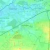 Carte topographique Overhagen, altitude, relief