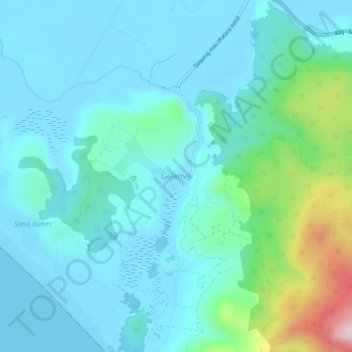 Carte topographique Gelemiş, altitude, relief