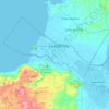 Carte topographique Cotabato City, altitude, relief