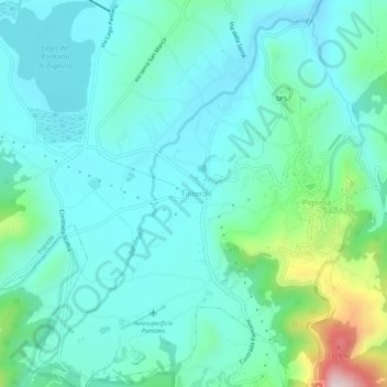 Carte topographique Tintera, altitude, relief